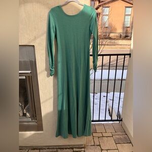 Sam & Lavi Teal Long Sleeve Dress